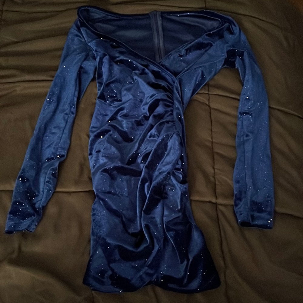Royal Blue SHEIN PETITE dress. Only tried on once.